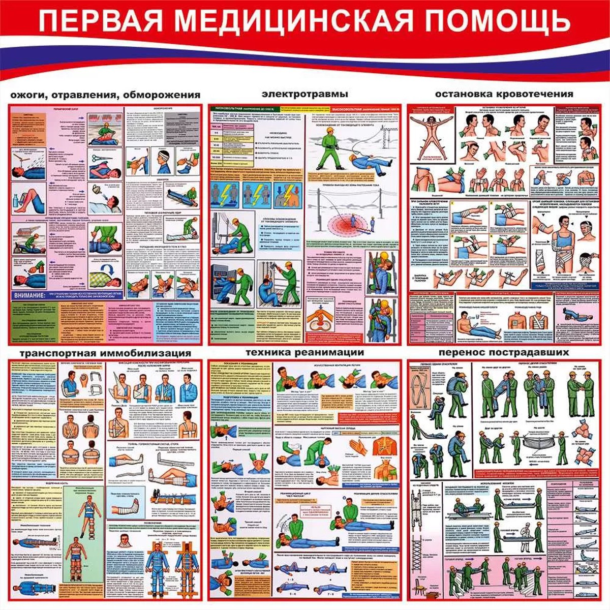 Стенд «Охрана труда первая помощь»